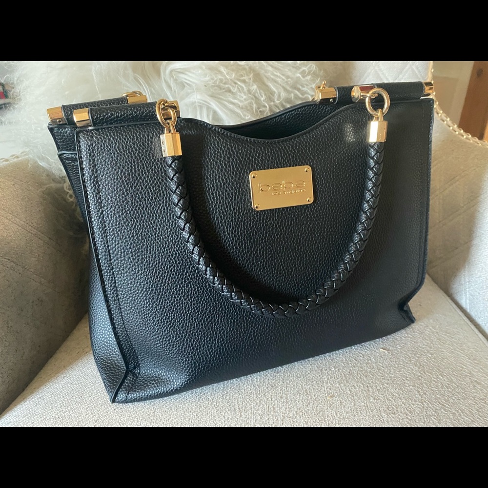 Slightly worn black BEBE bag …